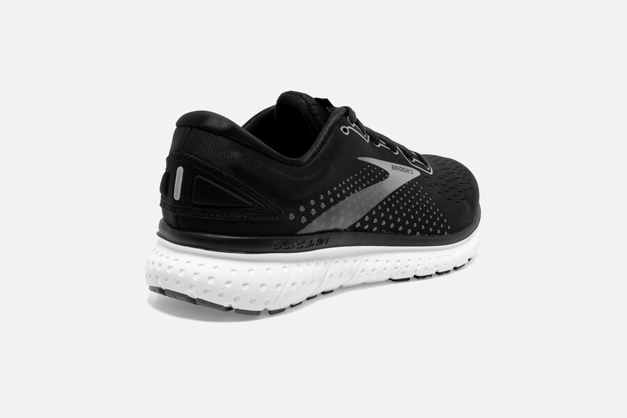 Brooks Running Shoes Mens Black/White - Glycerin 18 Road - 0354-HDKAI